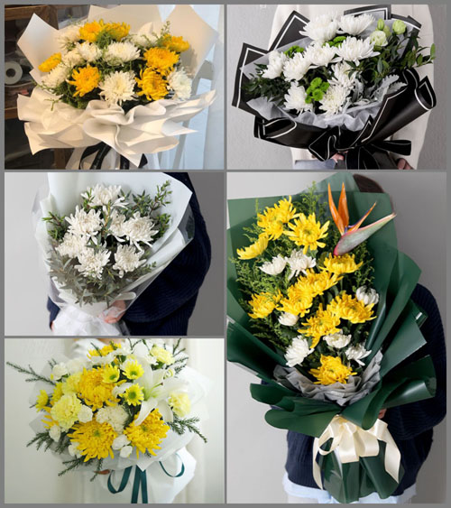 山东青岛胶州市胶莱镇麦丘村白事花束代送